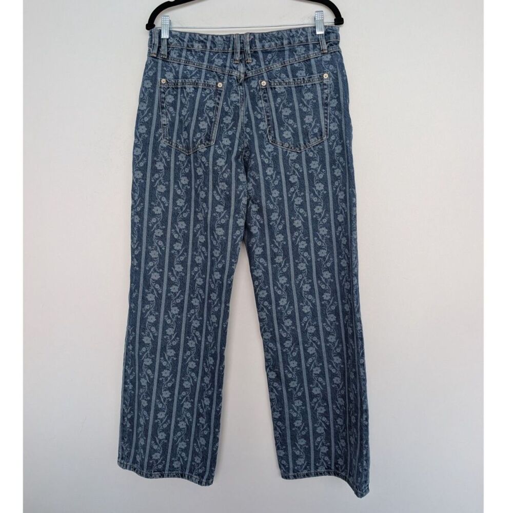 We the Free FP Tennessee Low Rise Boyfriend Jeans Sz 29 Faded Floral Stripe - Picture 3 of 16